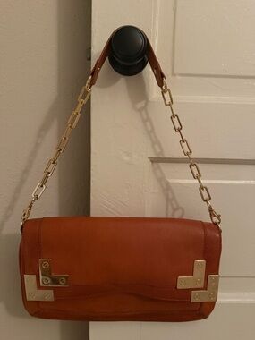Tory Burch Gold Link Chain Shoulder Bag EUC